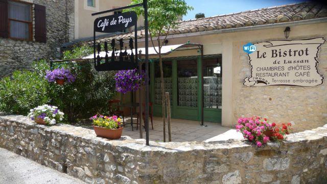 Auberge Le Bistrot De Lussan Lussan  Exteriér fotografie
